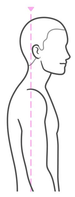 巻き肩のイメージ
